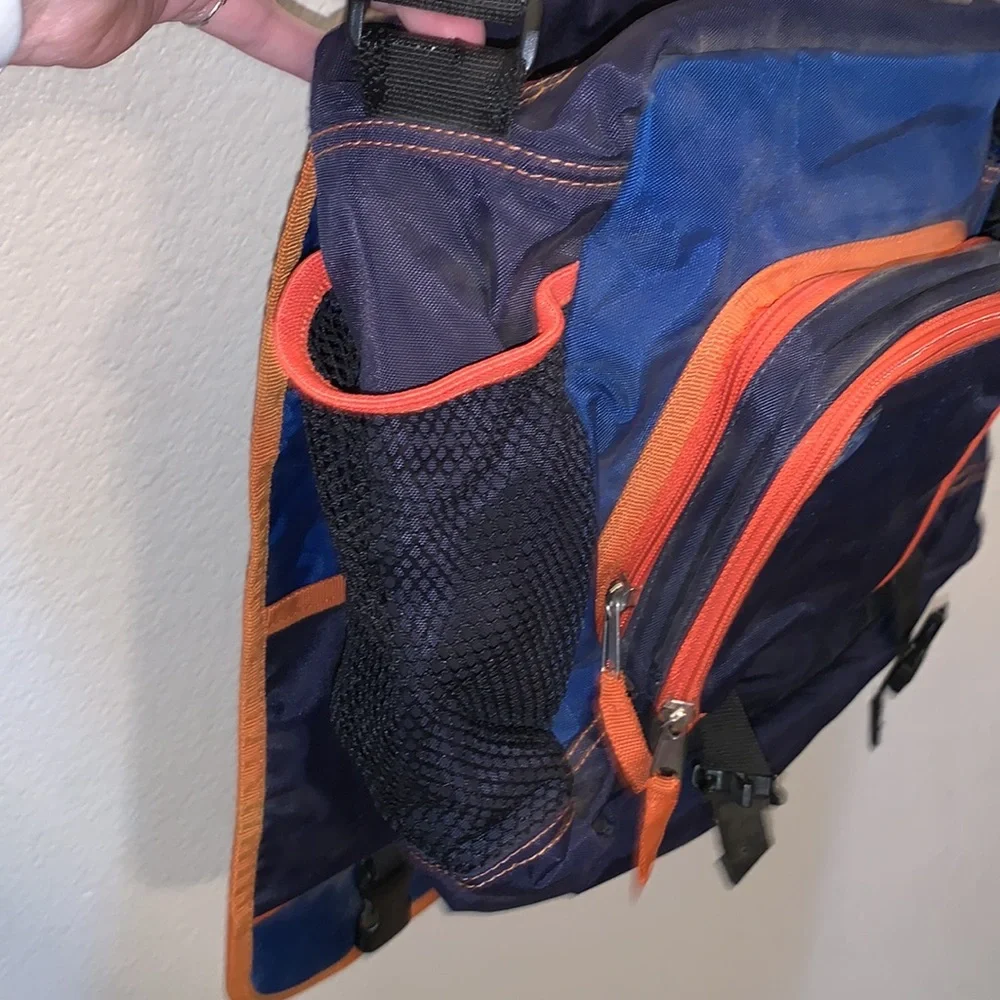 Gap blue orange BSU colors college laptop bag